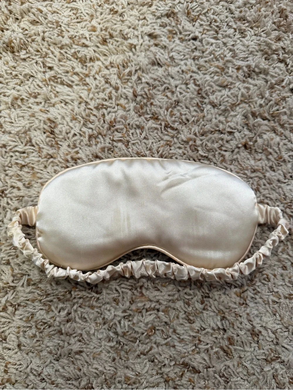 Silk Eye Mask in Champagne - Gentle Light-Blocking Sleep Mask
